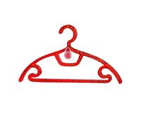 Lot de 5 cintres multifonctions noirs/orange/gris for suspendre les vêtements(Bright Red)