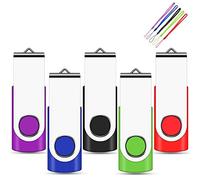 Lot de 5 Clé USB 2.0 16 Go Clés USB Data Stockage 5 Couleurs