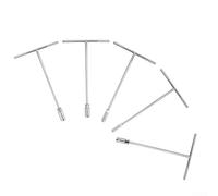 Lot de 5 clés à douille à poignée en T avec douilles hexagonales de 8 mm, 10 mm, 12 mm, 13 mm, 14 mm, design en T pour économie d'énergie, pour entretien de vélo, moto et utilisation à domicile