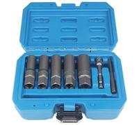 Lot de 5 clés à douille, écrous de roue de verrouillage, 5 pièces, 7 douilles en raison de la mesure manuelle, veuillez prévoir une marge d'erreur de 1 à 3 mm. Conçu pour une utilisation durable avec