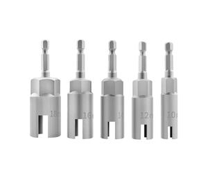 Lot de 5 clés à douille papillon en acier inoxydable pour une installation facile et une fixation sécurisée avec manchons à code couleur pour gagner du temps