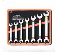Lot de 5 clés colorées arc-en-ciel en alliage haute résistance pour entretien automobile, vélo, maison, garage (J)