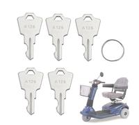 Lot de 5 clés de rechange pour scooters Pride Mobility, GoGo, Elite, Victory, Revo, Pursuit, Zero Turn, Legend