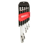 KS Tools - 503.5905 - Clés à cliquet - Jeu de 5 clés mixtes sur double support - Cliquet réversible
