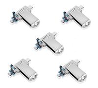 Lot de 5 Clés USB C,16 Go Lecteur Flash USB 3.0 Micro USB et 16 Go Type Ç Flash Driver OTG Clé USB C 3 en 1 pour MacBook Pro,PC,Huawei,Samsung