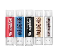 Lot de 5 clés USB personnalisées 2 en 1 OTG USB 2.0 et Micro USB, Double clé USB pour appareils Android/PC/Tablette/Mac (128 Go, Multicolore)