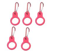 Lot de 5 clips antidérapants en silicone avec mousqueton pour la randonnée, la course à pied, l'escalade