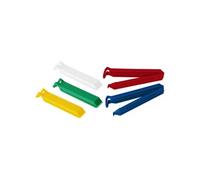 Lot de 5 clips colorés pour fermeture de sachet Tecno ref 59905