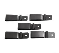 Lot de 5 clips de ceinture en fer pour porte-outils, fermoir à ressort en acier au manganèse, 76 x 22 mm, accessoires de transport pour poches, portefeuille, clés, bricolage