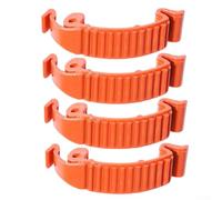 Lot de 5 clips de fermeture pour couvercle de cylindre supérieur pour tronçonneuse 440E, 445, 450, 450E, 570, 575, 576 - 5 pièces de rechange pour fixation en plastique durable