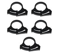 Lot de 5 clips de tuyau de jardin compatibles avec plusieurs tailles de tuyaux d'irrigation goutte à goutte, colliers de serrage à double prise en main, supports de tuyaux d'irrigation d'extérieur