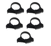 Lot de 5 clips de tuyau de jardin compatibles avec plusieurs tailles de tuyaux d'irrigation goutte à goutte, colliers de serrage à double prise en main, supports de tuyaux d'irrigation d'extérieur