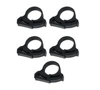 Lot de 5 clips de tuyau de jardin compatibles avec plusieurs tailles de tuyaux d'irrigation goutte à goutte, colliers de serrage à double prise en main, supports de tuyaux d'irrigation d'extérieur