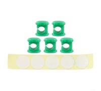 Lot de 5 clips pour plantes grimpantes, supports muraux sans perforation, fixations de jardin en plastique vert pour plantes grimpantes d'intérieur et d'extérieur, 2 x 2 x 2 cm