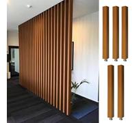 Lot de 5 cloisons murales carrées modernes à monter soi-même du sol au plafond pour studios, installation et retrait faciles (hauteur : 70 cm)