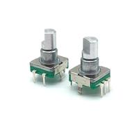 Lot de 5 codeurs EC11 interrupteur avec bouton poussoir poussoir 30 positions rotatif codeur code switch 5 broches plug-in type 12,5 mm demi-shaft MQXFCZUX(12,5 mm plum 50 pcs)