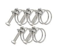 Lot de 5 colliers de serrage à double fil, réglables de 32 à 36 mm, colliers de serrage en acier inoxydable, 11 tailles en option