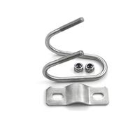 Lot de 5 colliers de serrage double en forme de U en acier inoxydable pour échafaudage, serre et fixation de tuyau (M8 x 32 x 32)