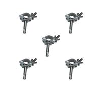 Lot de 5 colliers de serrage en métal sur tube rond pour stroboscopes flashs anneaux lumineux mâle