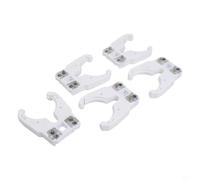 Lot de 5 colliers de serrage HSK63F pour porte-outils, design fonctionnel pour usinage CNC, fabriqué en ABS, performance efficace de dissipation de la chaleur