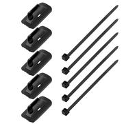 Lot de 5 colliers de serrage pour câble de frein et tuyau de frein - Base fixe
