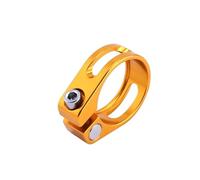 Lot de 5 colliers de serrage pour tige de selle de vélo en alliage d'aluminium 28,6/31,8/34,9 mm, accessoires de cyclisme,Or,31,8 mm
