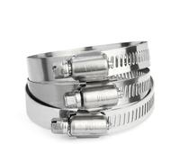 Lot de 5 colliers de serrage réglables en acier inoxydable 304 pour grand tuyau d'eau, tuyau de carburant de voiture et fixation industrielle (175-197 mm)