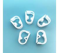 Lot de 5 colliers de serrage réglables en plastique pour tube de contrôle du débit 6-12 mm