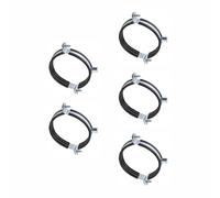 Lot de 5 colliers de serrage rigides de 90 mm pour tuyaux de drainage, conduits de gaz, salles de bains, cuisines, caves