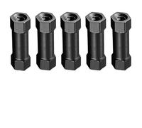 Lot de 5 colonnes d'espacement hexagonales M3 x 15 mm en aluminium, colonnes de connexion hexagonales, pour drone quadrirotor, avion télécommandé, modèles à faire soi-même, noir