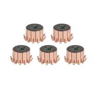 Lot de 5 commutateurs de moteur électrique 12P dents en cuivre de type crochet pour moteurs à courant continu haute vitesse, outils électriques et appareils ménagers - Modèle CHY-3389-12, 23 x 8 x 17