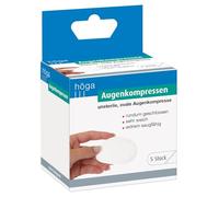 Lot de 5 compresses oculaires ovales entièrement fermées 52 x 70 mm non stériles