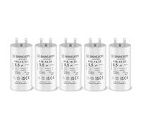 Lot de 5 Condensateurs 5,5 uF pour Volet Roulant SOMFY, SIMU, NICE - Réparation Condensateur de Moteur Haute Qualité 20Nm - Condensateur Cosses Faston 2,8mm pour Moteur de Volet et Store - VOLET TECH