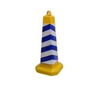 Lot de 5 cônes sécurité routière en Plastique avec Bandes réfléchissantes Haute visibilité 75 cm Cône de sécurité