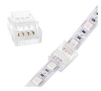 Lot de 5 connecteurs 2/3/4 broches 8 mm 10 mm for bandes LED couleur/RVB/WS2811(Strip to Strip,4Pin 10mm-)