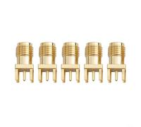 Lot de 5 connecteurs coaxiaux RF femelles SMA avec trou de montage de 4 mm pour soudure externe pour antenne WiFi et câble RF