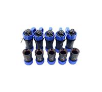 Lot de 5 connecteurs d'aviation SP21 à 6 broches, IP68, 6 broches, sans soudure, connecteur d'aviation étanche pour lampes extérieures, utilisé 500 V 25 A (câble 12 AWG à sertir à vis)