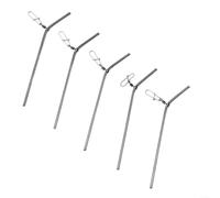 Lot de 5 connecteurs de pêche en laiton, matériel compact pour accessoires de pêche, outils fonctionnels et portables pour pêcheurs à la ligne (9 cm)