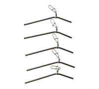 Lot de 5 connecteurs de pêche en laiton, matériel compact pour accessoires de pêche, outils fonctionnels et portables pour pêcheurs à la ligne (7 cm)