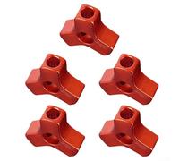 Lot de 5 connecteurs de poteau de tente en alliage d'aluminium pour poteau de tente de 8,5 mm/9,5 mm (8,5 mm)