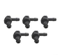 Lot de 5 connecteurs de Retour de Carburant Diesel Noir (A) | pour injecteur Bosch 110, tuyau de clapet anti-retour avec circlip, options 2 voies 3 voies, noir