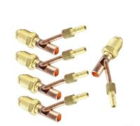 Lot de 5 connecteurs de torche TIG en cuivre pour torches de soudure WP9 WP17 WP26 refroidi à l'eau Raccord mâle double flux gaz et chemin électrique (WP9 WP17)