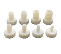 Lot de 5 connecteurs de tuyau femelle G1/2" DN15 à filetage intérieur pour pompe à eau - Accessoires de pompe à eau barbelée - Raccord de joint d'irrigation de jardin (DN15Female8 mm5 pièces)