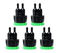 Lot de 5 connecteurs d'irrigation de jardin compatibles avec les robinets d'extérieur standard et les réseaux de tuyaux capillaires pour l'agriculture à petite échelle