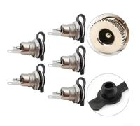 Lot de 5 connecteurs métalliques DC099 pour installation d'alimentation CC, compatibles avec les ordinateurs portables et les petits téléviseurs, matériau en laiton (DC-099-5,5 x 2,5 mm)