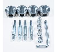 Lot de 5 connecteurs pour meubles excentriques avec boîtier de connexion de 35 mm Longueur du filetage M8 x 55 mm Connecteur avec trou diamètre 35 mm clé hexagonale de 6 mm (kit255)