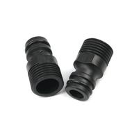 Lot de 5 connecteurs Rapides à Filetage mâle 1/2" for arrosage de Jardin, arrosage des Plantes, Lavage de Voiture, Pistolet à Eau, Noir