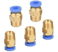 Lot de 5 connecteurs rapides pour raccord pneumatique (G1/8" x 4 mm)