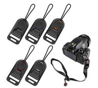 Lot De 5 Connecteurs Rapides Pour Sangle Appareil Photo, Connecteur De La Sangle, Dragonne Et Sangle Poignet Appareil Photo, Libération Rapide Paracorde Adapté Aux Appareils Reflex DSLR/Jumelles