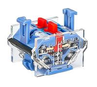 Lot de 5 contacts argentés for interrupteur à bouton-poussoir LA39 LA38 1NO 1NC 2NO, accessoires de remplacement DIY(2NC L)